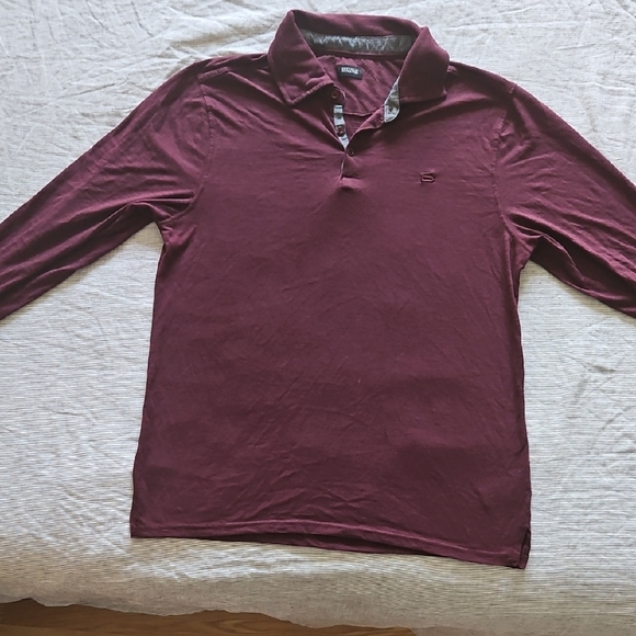 Buffalo David Bitton Maroon Polo Shirt - Picture 1 of 1